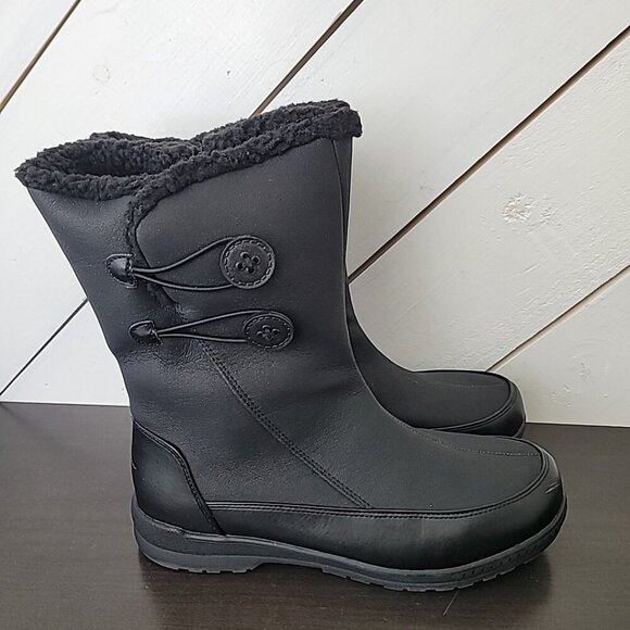 NEW Eddie Bauer Amanda Women's 10 Snow Cold Weather Boots Side Zipper - Picture 1 of 9
